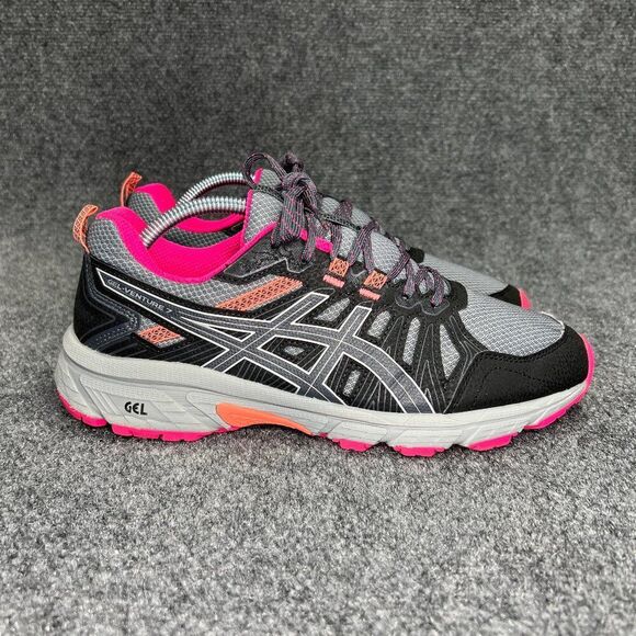 Asics Gel-Venture 7 Trail Running Shoes Women's 10 Grey Athletic Outdoor Sneaker - Picture 1 of 12